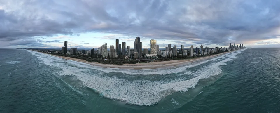 Broadbeach beachfront and coastline